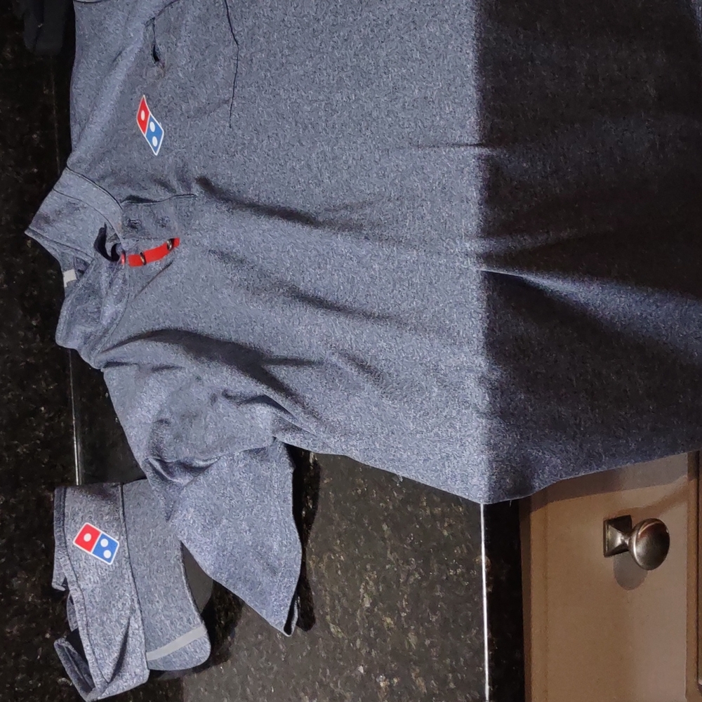 Domino's Pizza Uniform Size Medium Grayish blue New Tired